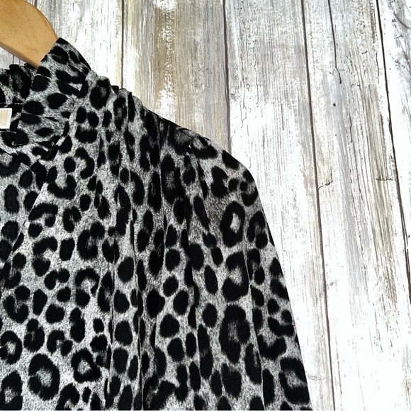 Michael Kors Snow Leopard Blouse - Picture 5 of 7